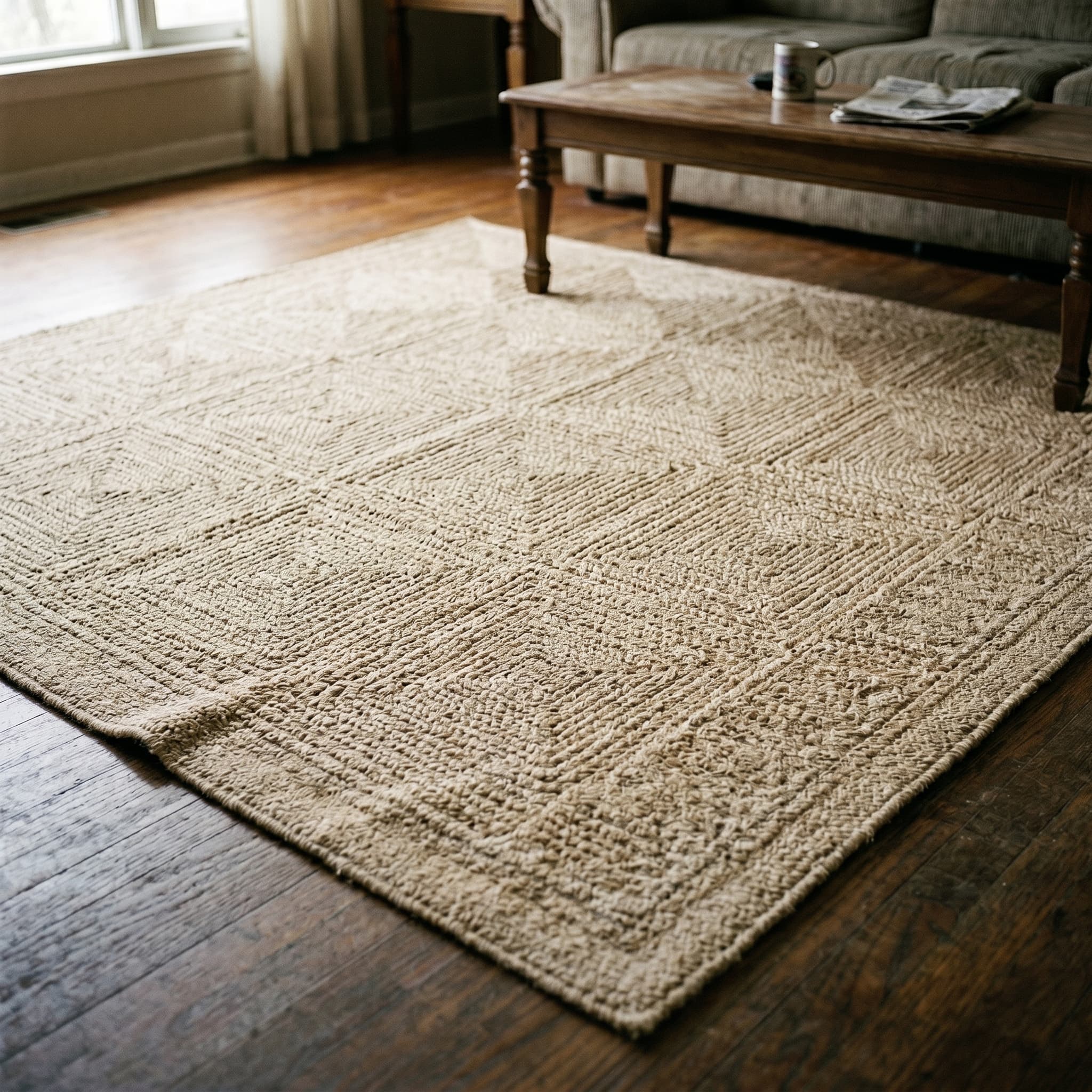 Clean living room carpet