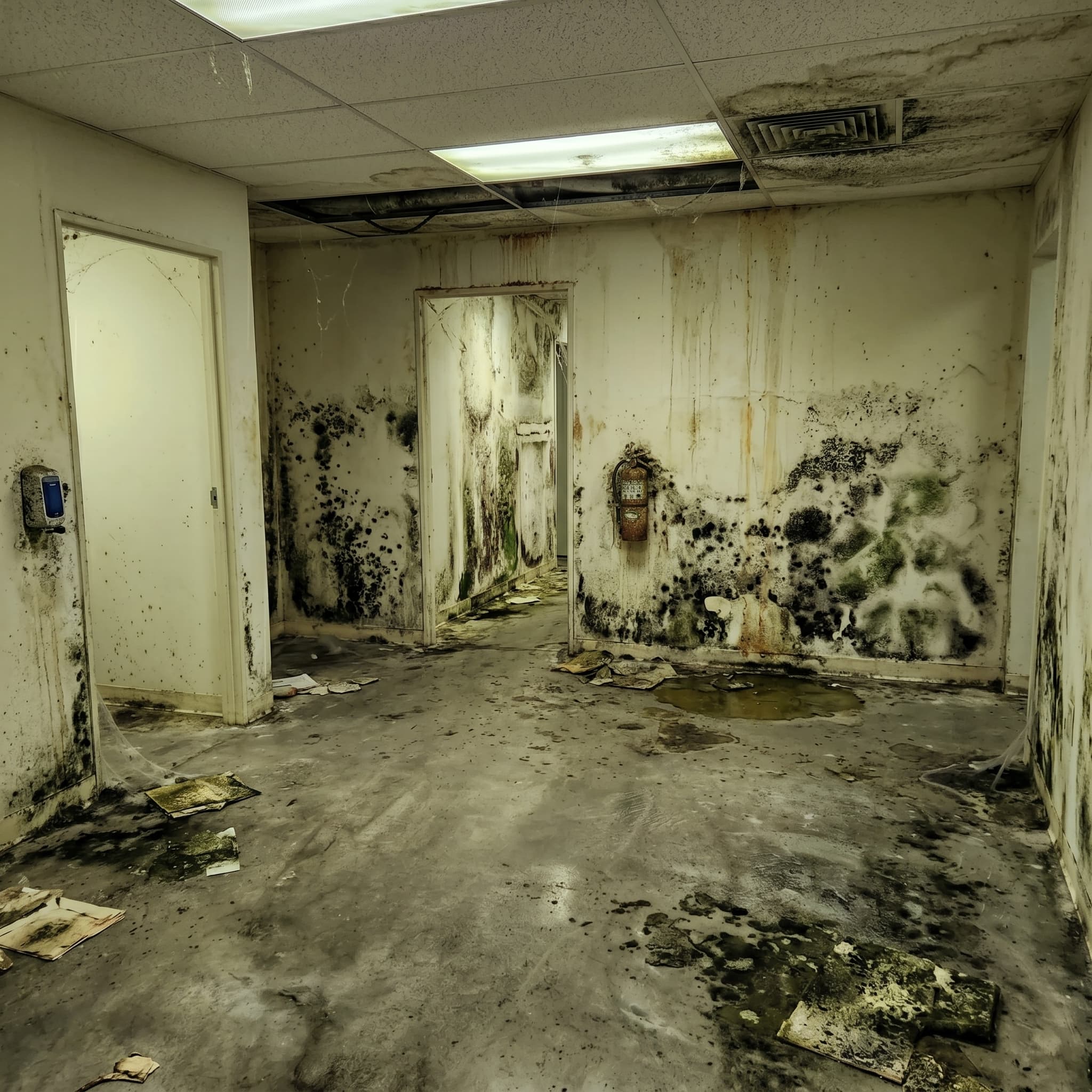 Water Damage Restoration before visual